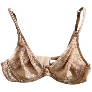 Gap Love Bare Natural Plunge Lace Bra in Sheer Nude
Size 36B